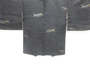 大正ロマン　風景模様織り出し一つ紋羽織